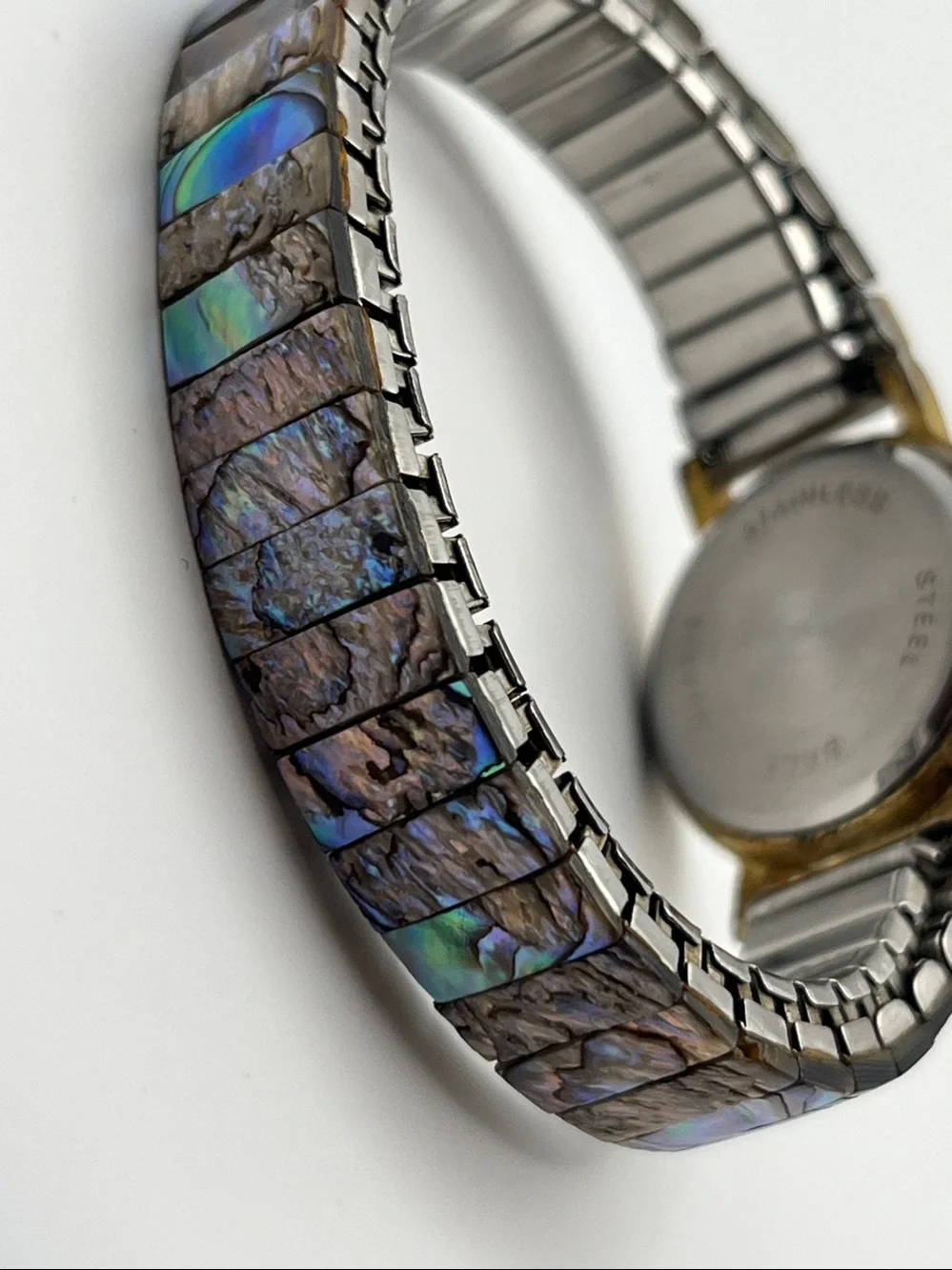 Women's Abalone Shell Dial Watch in Iridescent Multicolor